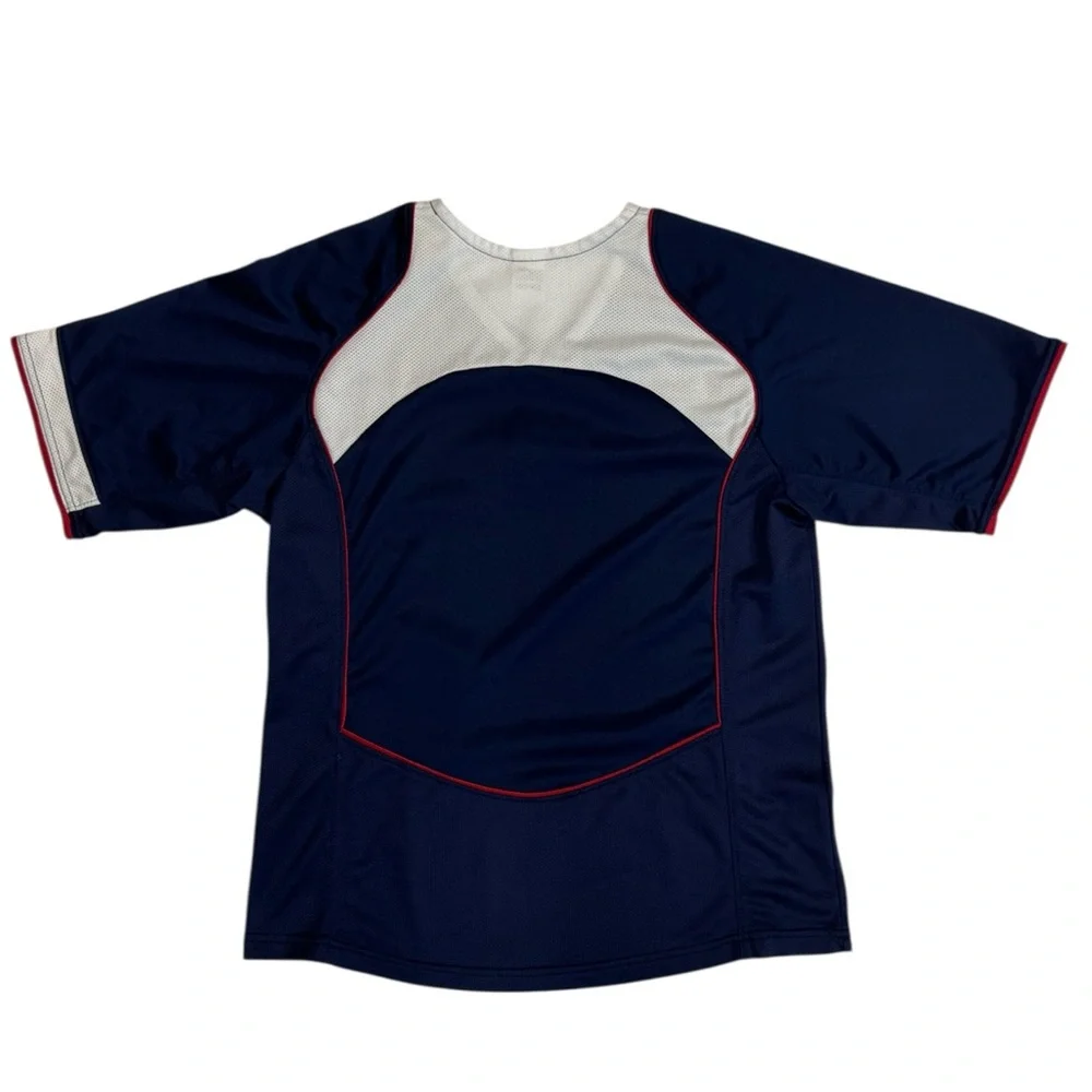 United States US Soccer Blue White Red Embroidered Jersey Youth Size Large YL